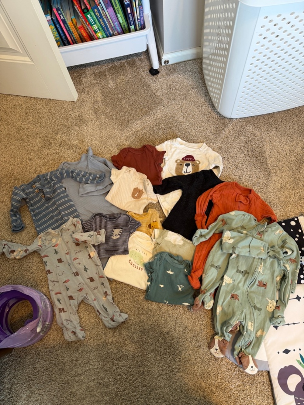 Baby Neutral & Earth Tone Onesie and Outfit Bundle - NEWBORN SIZE